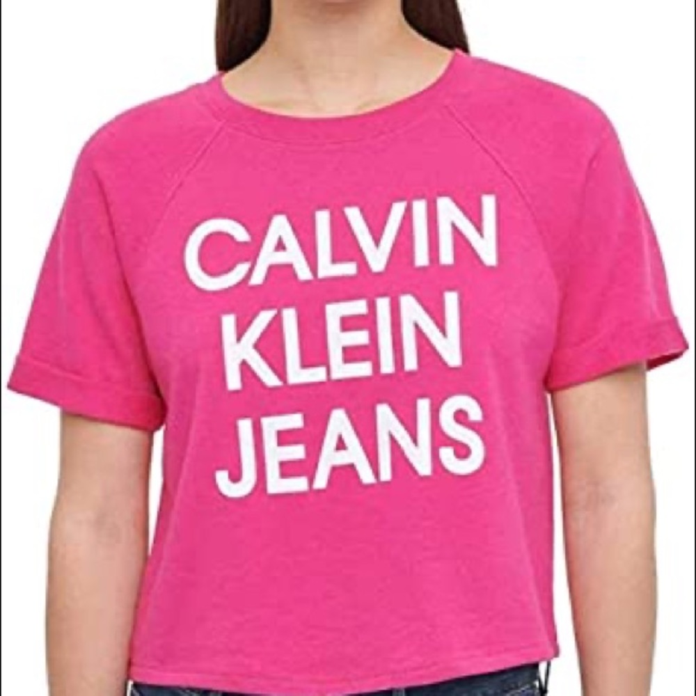 Calvin Klein Women’s XS Pink Crop Top💞 - Picture 2 of 7